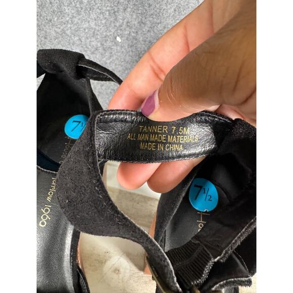 Mary Jane Black and Brown Heels - Picture 4 of 7